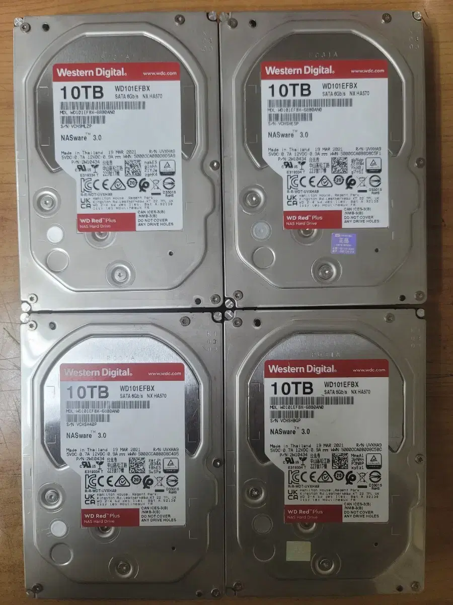 나스 nas wd Red Plus 7200/256M(WD101EFBX,1